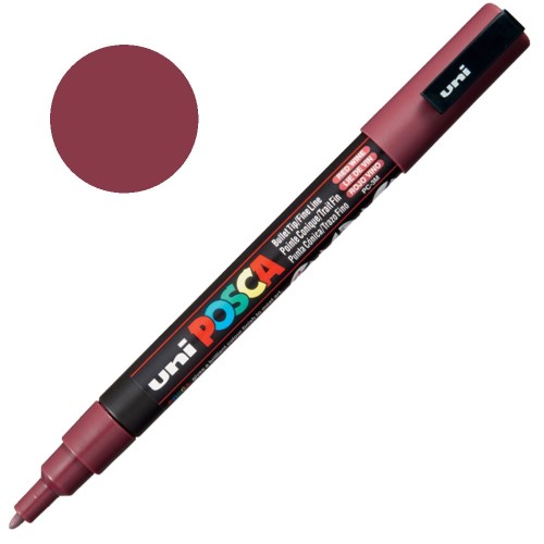 Marker POSCA 3M 0.9-1.3 mm 60 Red Wine