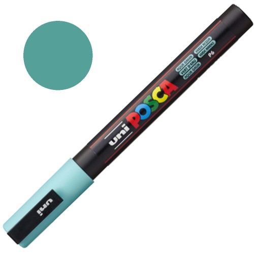 Marker POSCA 3M 0.9-1.3 mm P6 Aqua Green