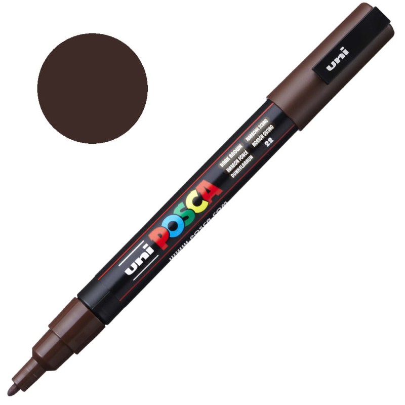 Pisak POSCA 3M 0.9-1.3 mm 22 Dark Brown