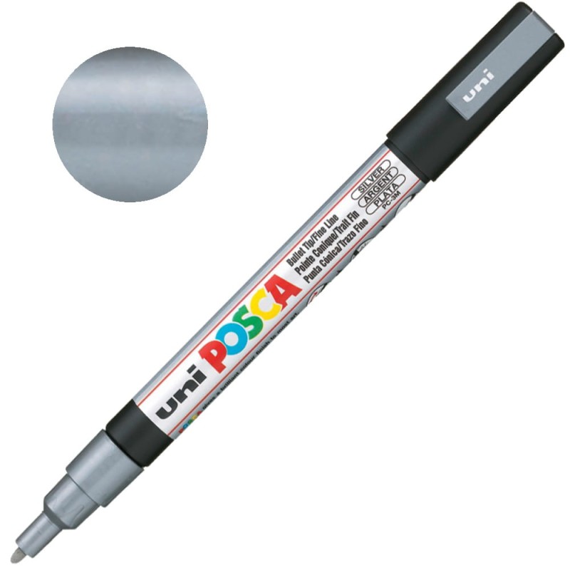 Pisak POSCA 3M 0.9-1.3 mm 26 Silver