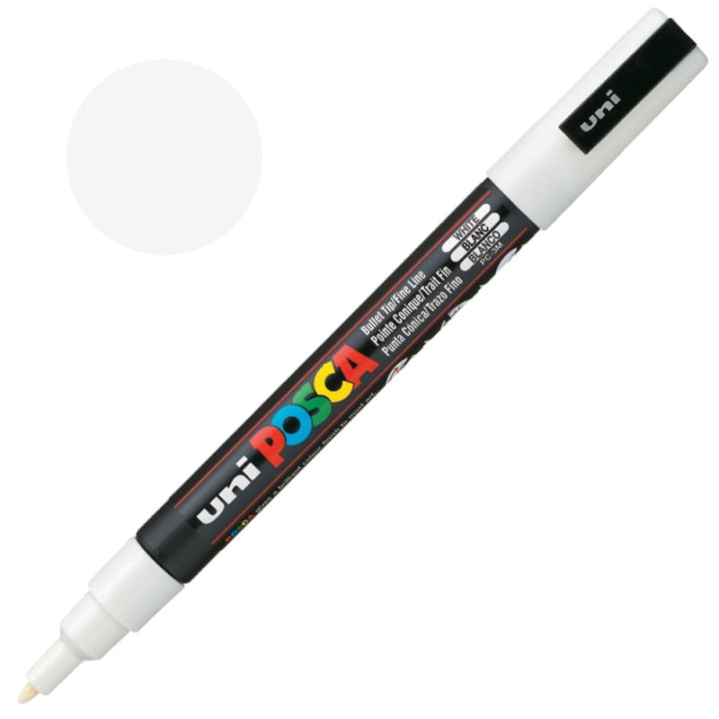 Pisak POSCA 3M 0.9-1.3 mm 01 White