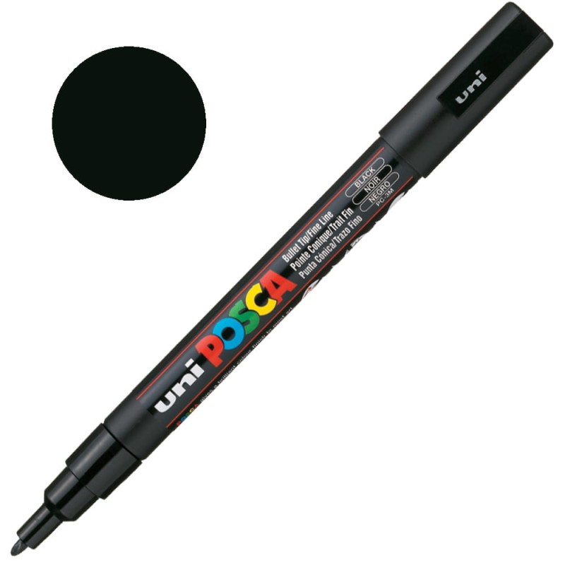 Pisak POSCA 3M 0.9-1.3 mm 24 Black