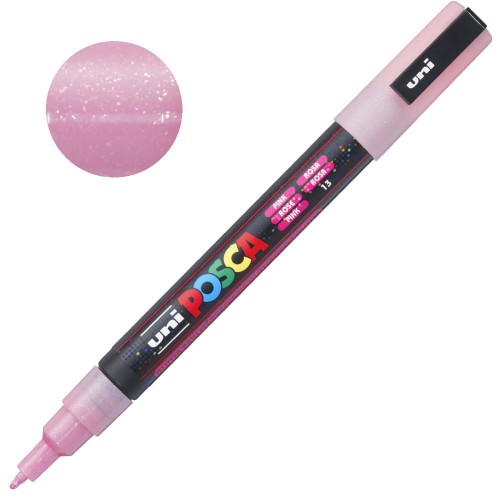 Marker POSCA 3ML 0.9-1.3 mm 13 Gliter Pink