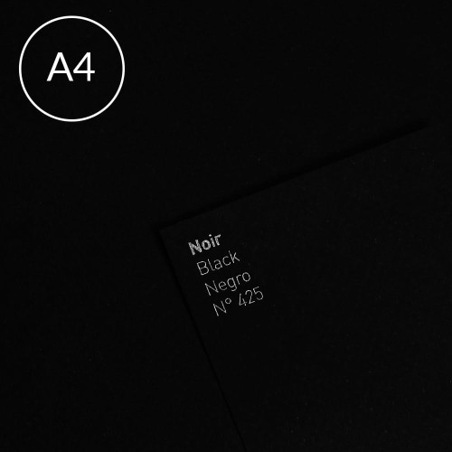 Papier Canson Mi-Teintes A4, 160 g, 25 ark. - 425 Stygian Black