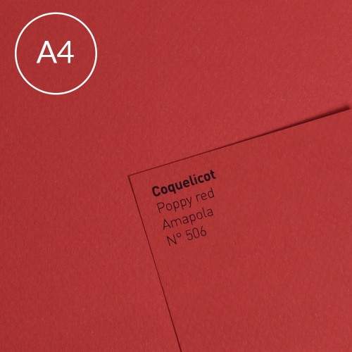 Papier Canson Mi-Teintes A4, 160 g, 25 ark. - 506 Poppy Red