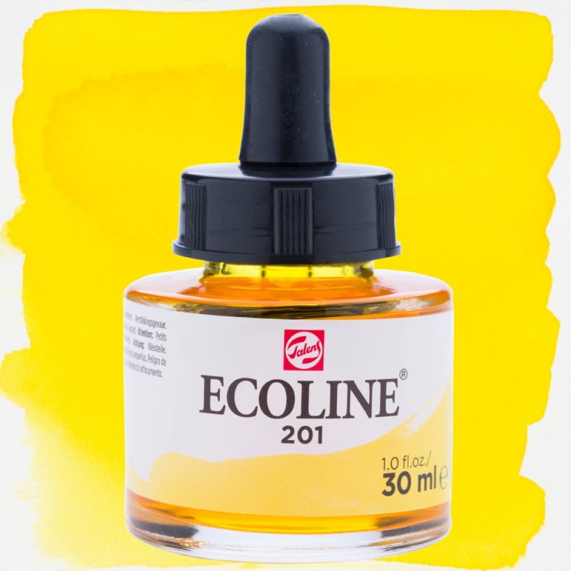 Farba akwarelowa Ecoline 30 ml - 201 Light yellow