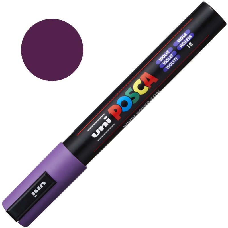 Pisak POSCA 5M 1.8-2.5 mm 12 Violet
