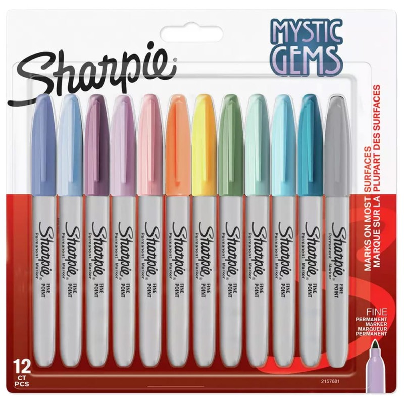 Markery Sharpie 12 szt - Mystic Gems