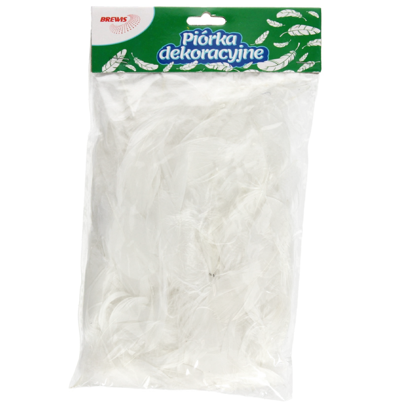 Piórka dekoracyjne Brewis 7g - białe