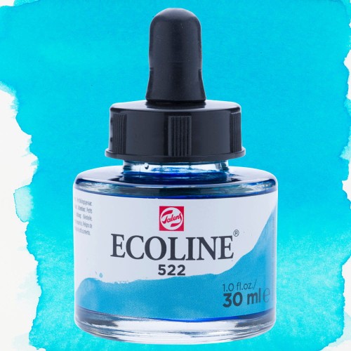 Farba akwarelowa Ecoline 30 ml - 522 Turquoise blue