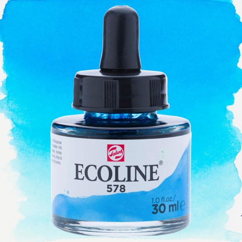 Farba akwarelowa Ecoline 30 ml - 578 Sky blue (Cyan)