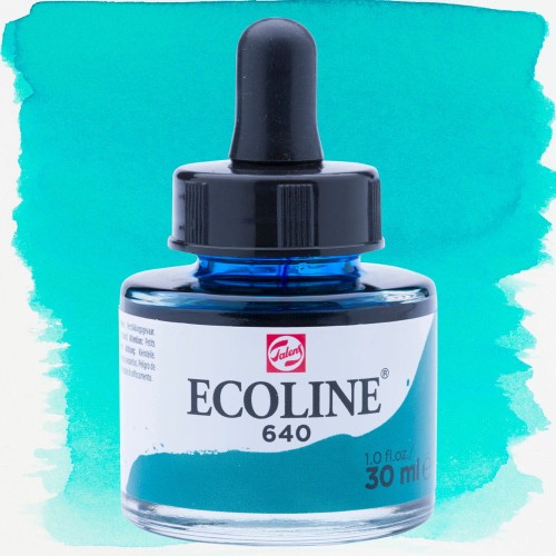 Farba akwarelowa Ecoline 30 ml - 640 Bluish green