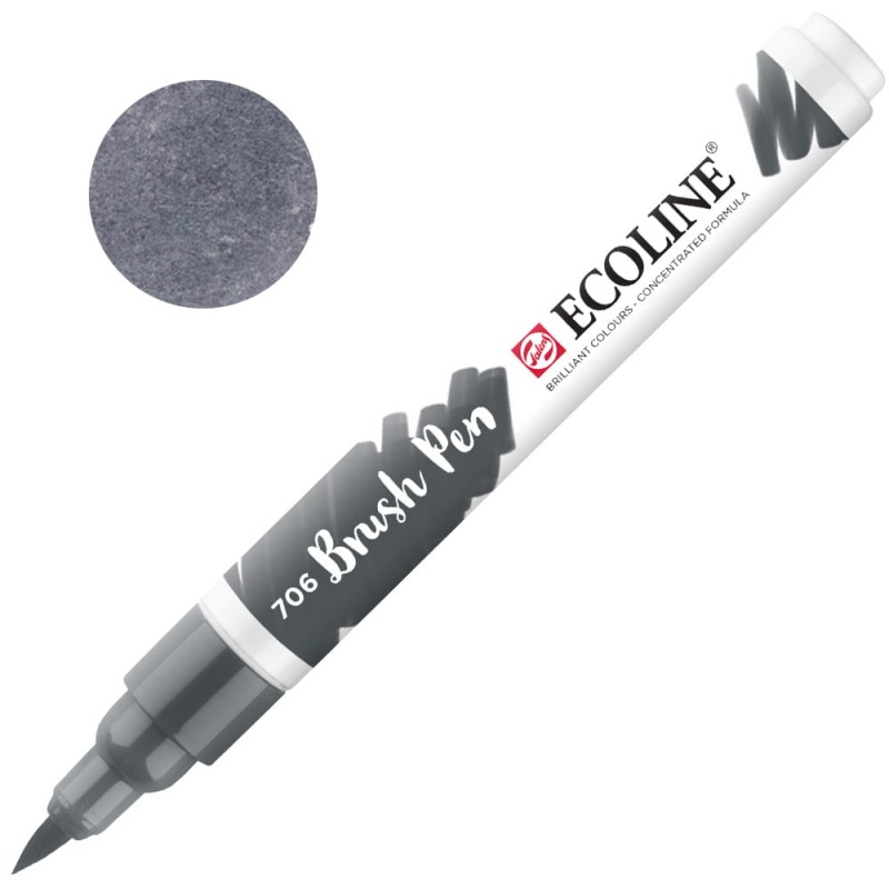 Marker Ecoline Brush Pen - 706 Deep Grey