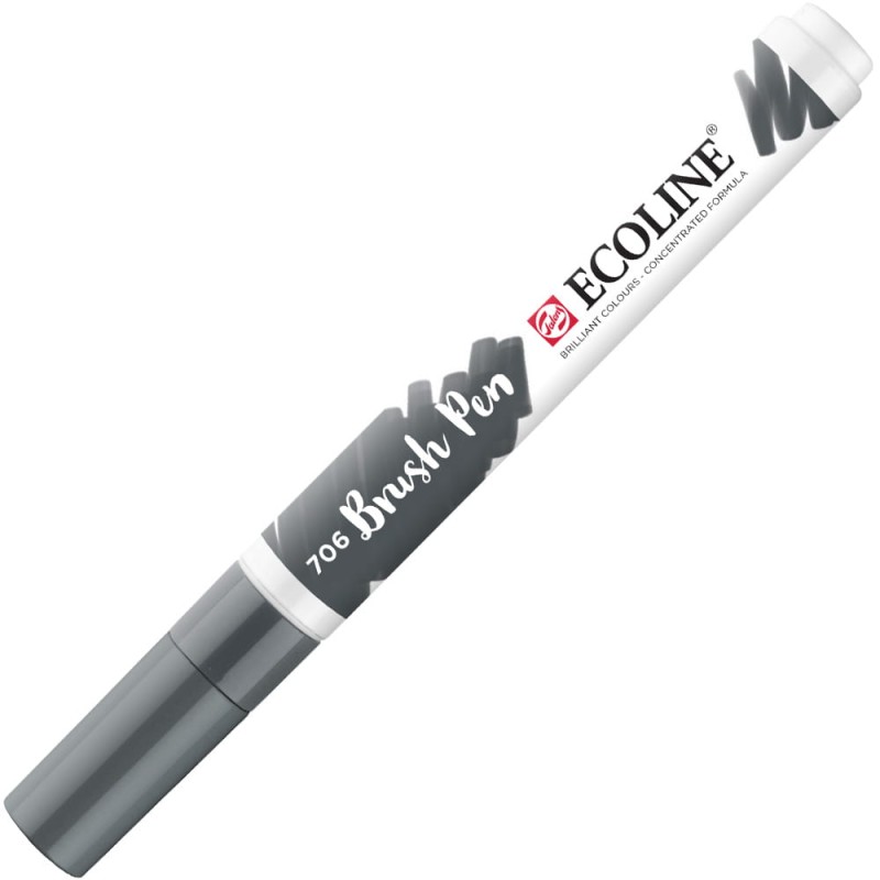 Marker Ecoline Brush Pen - 706 Deep Grey