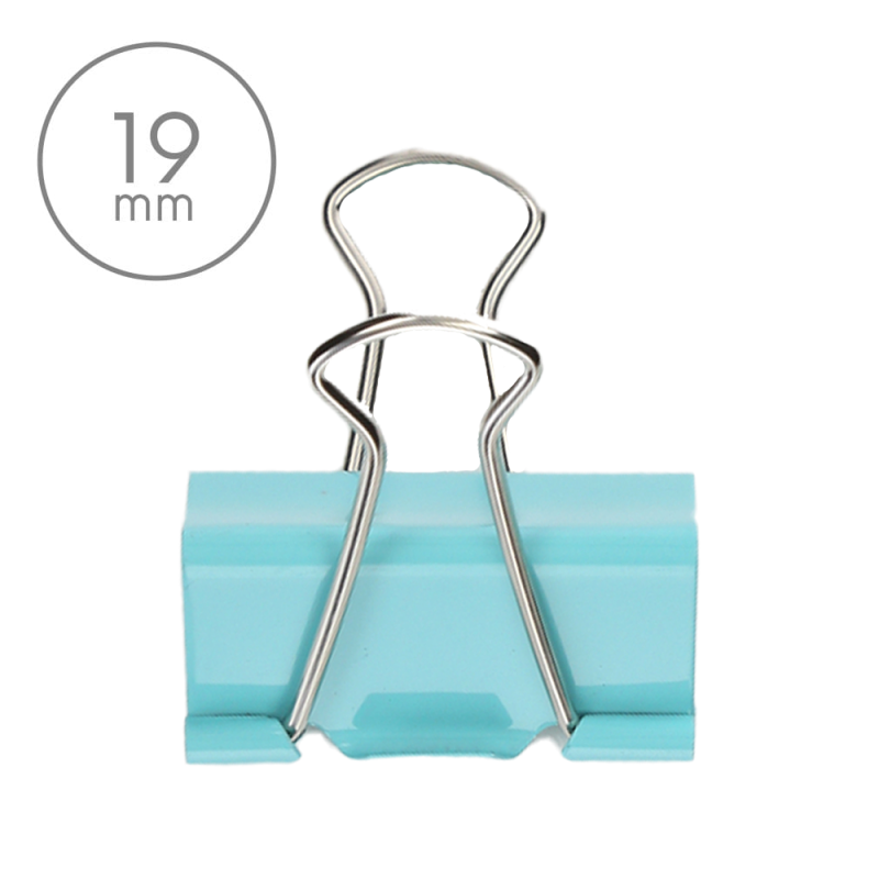 Klips biurowy 19mm zielony