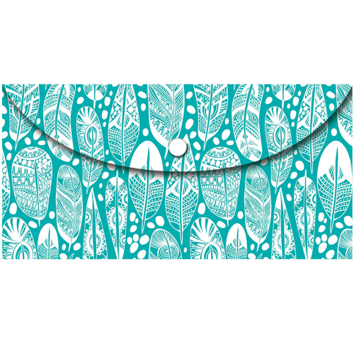 Teczka kopertowa DL piórka