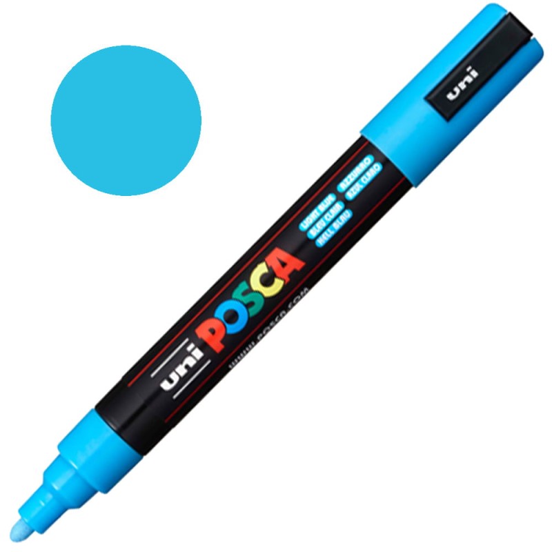 Pisak POSCA 5M 1.8-2.5 mm 8 Light Blue