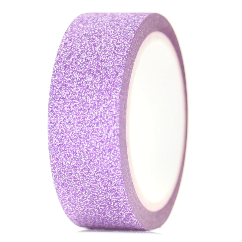 Taśma washi Glitter brokat fiolet