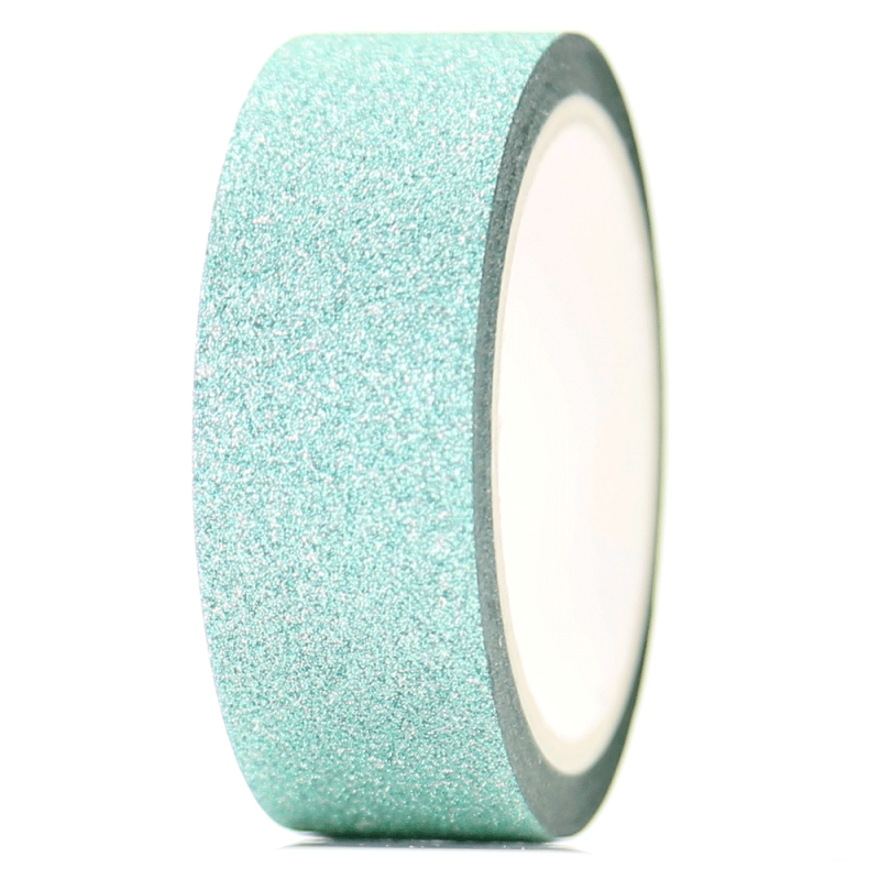 Taśma washi Glitter ZIELONY BROKAT
