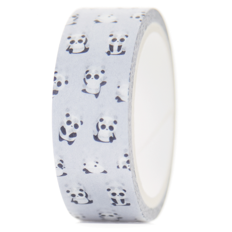 Taśma washi Cute Girl PANDA BŁĘKIT