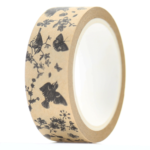 Taśma washi Kraft - ptaki