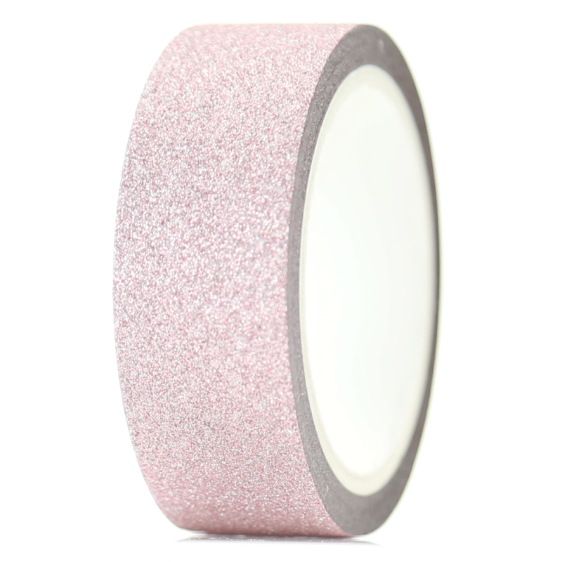 Taśma washi Glitter RÓŻOWY BROKAT
