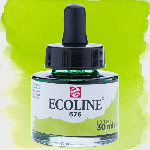 Farba akwarelowa Ecoline 30 ml - 676 Grass green
