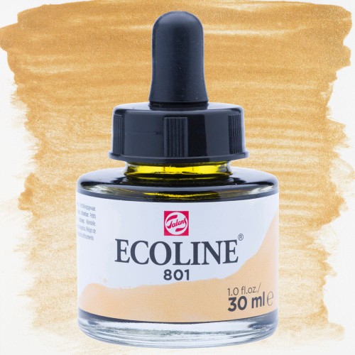 Farba akwarelowa Ecoline 30 ml - 801 Gold