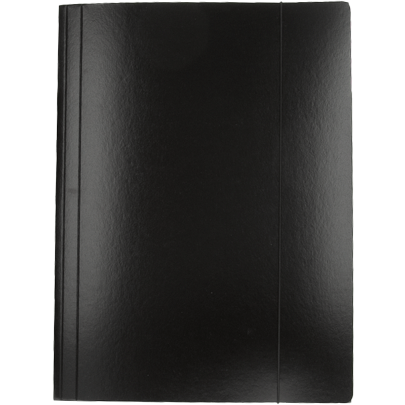 Teczka A4  z gumką Czarna