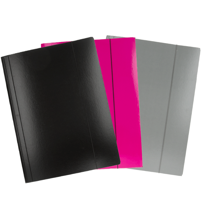 Teczka A4  z gumką Czarna