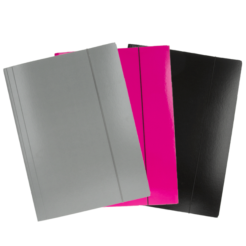 Teczka A4  z gumką Popielata