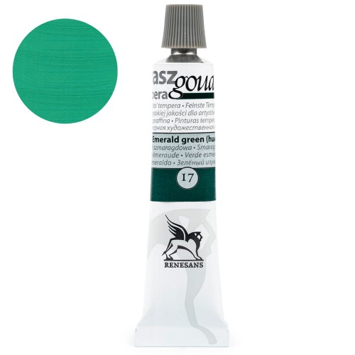 Farba Gouache Renesans 20 ml - 17 Zieleń szmaragdowa