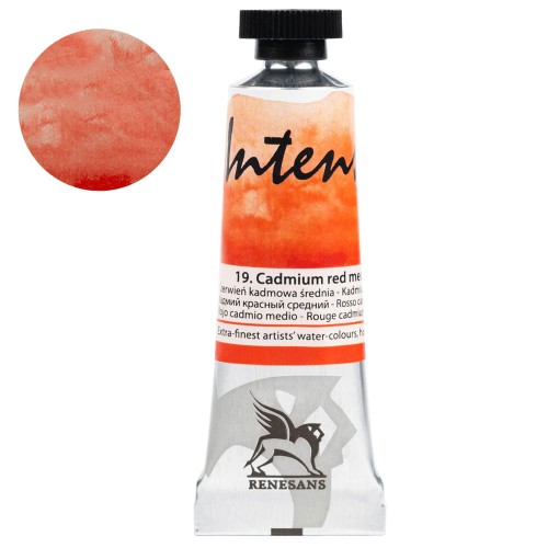 Farba akwarelowa Intense Water 15 ml gr. 3 - 19 Czerwień kadmowa średnia