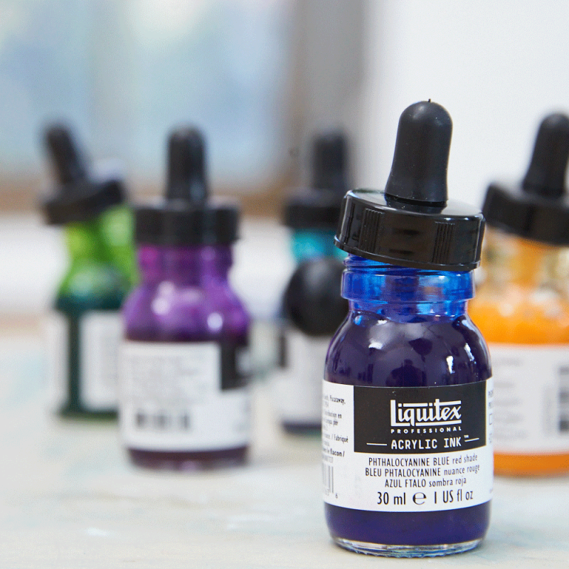 Tusz akrylowy Liquitex Acrylic Ink 30ml - 320 Prussian blue hue