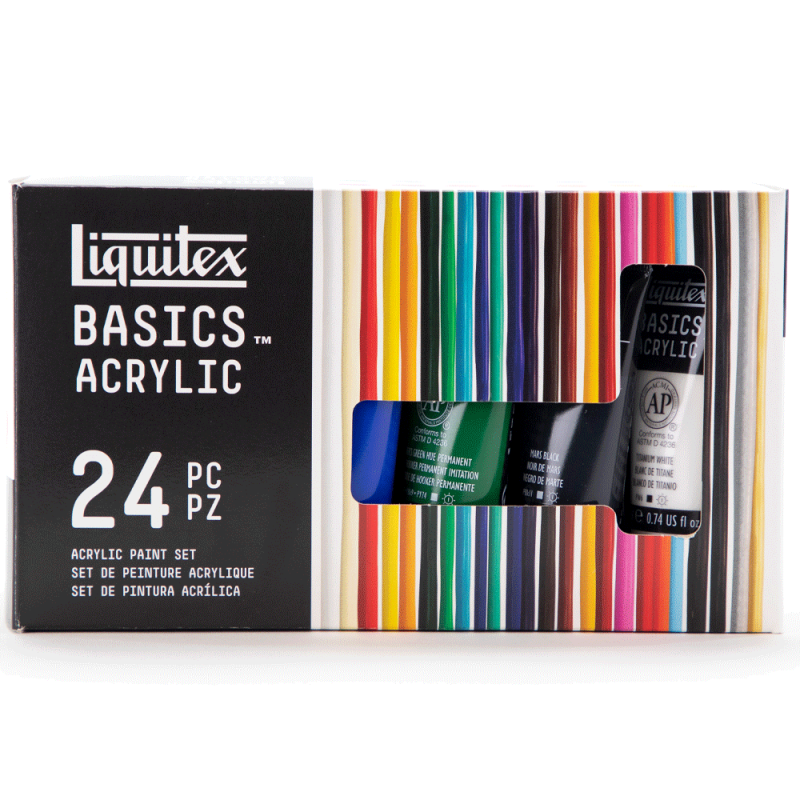 Farby akrylowe Liquitex Basics 24x22 ml