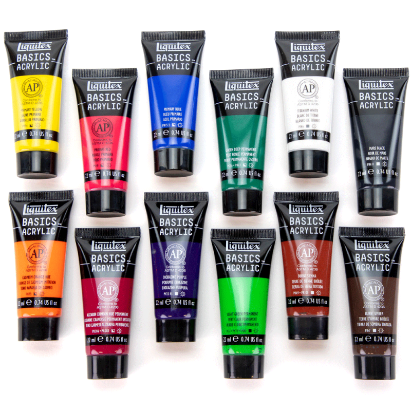 Farby akrylowe Liquitex Basic 12x22 ml