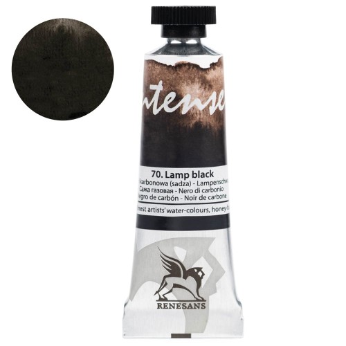 Farba akwarelowa Intense Water 15 ml gr. 1 - 70 Czerń karbonowa (sadza)