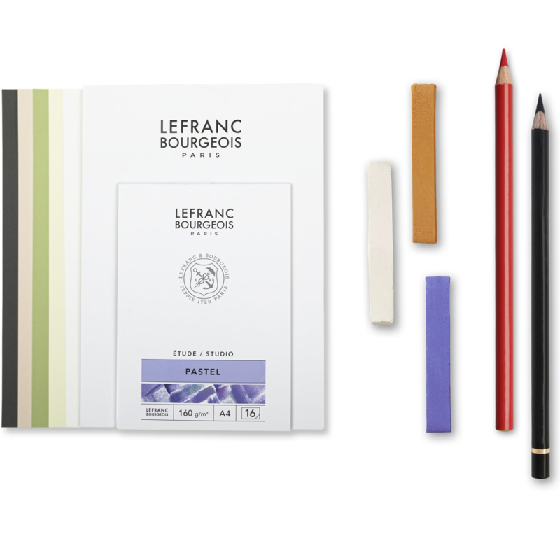 Blok do pasteli LeFranc & Bourgeois Studio Pastel - 160 g, A4, 16 ark., 5 kol