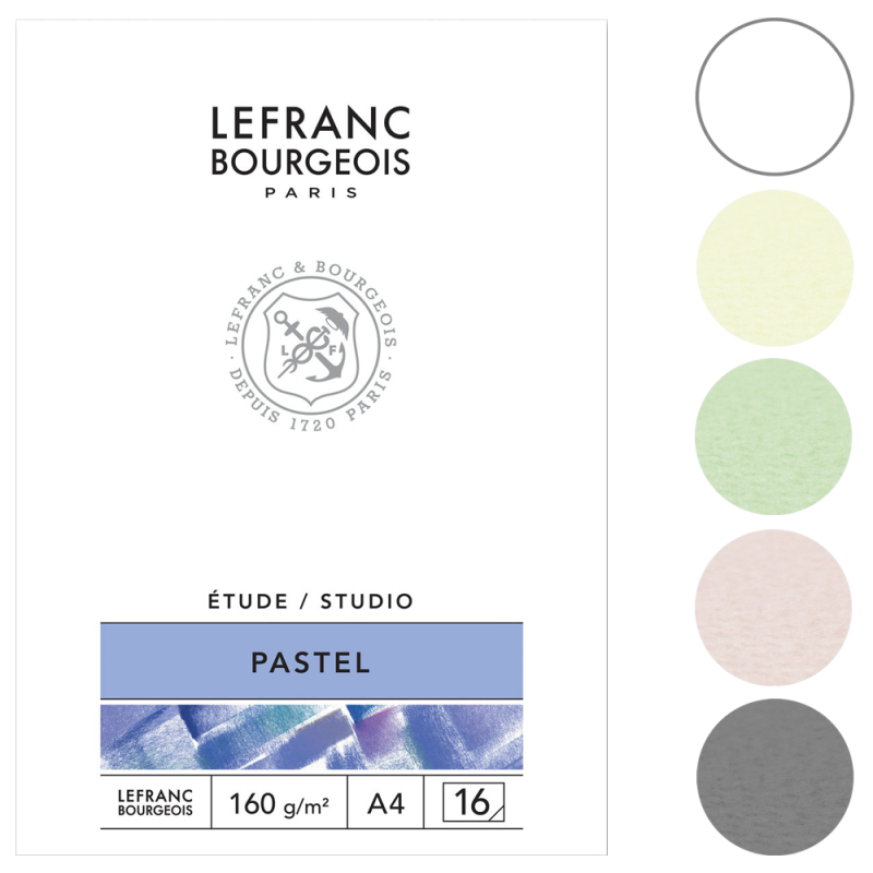 Blok do pasteli LeFranc & Bourgeois Studio Pastel - 160 g, A4, 16 ark., 5 kol