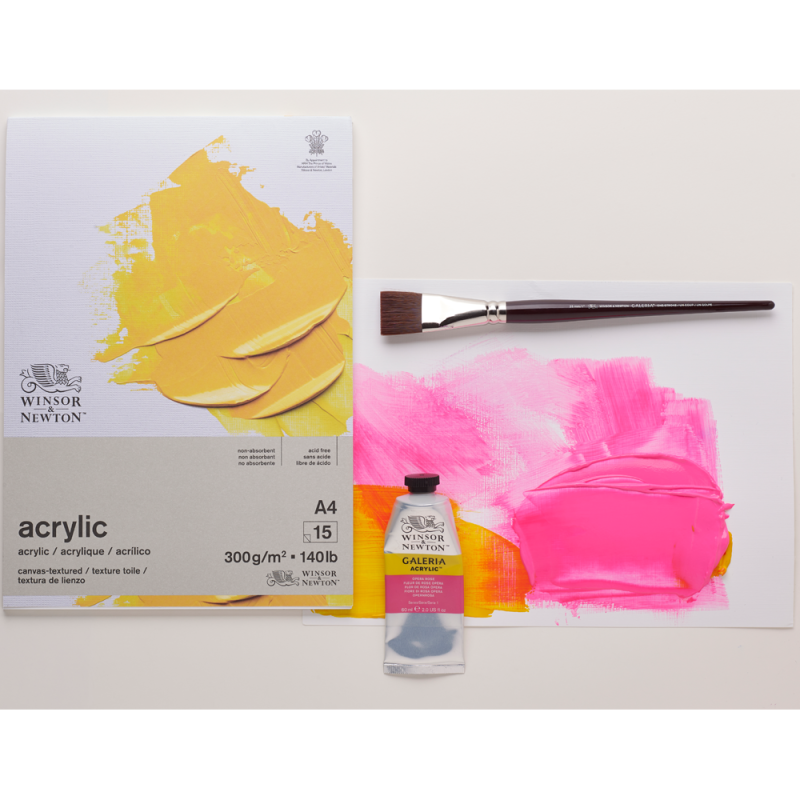 Blok do farb akrylowych Acrylic Winsor & Newton - 300 g, A4, 15 ark. 03