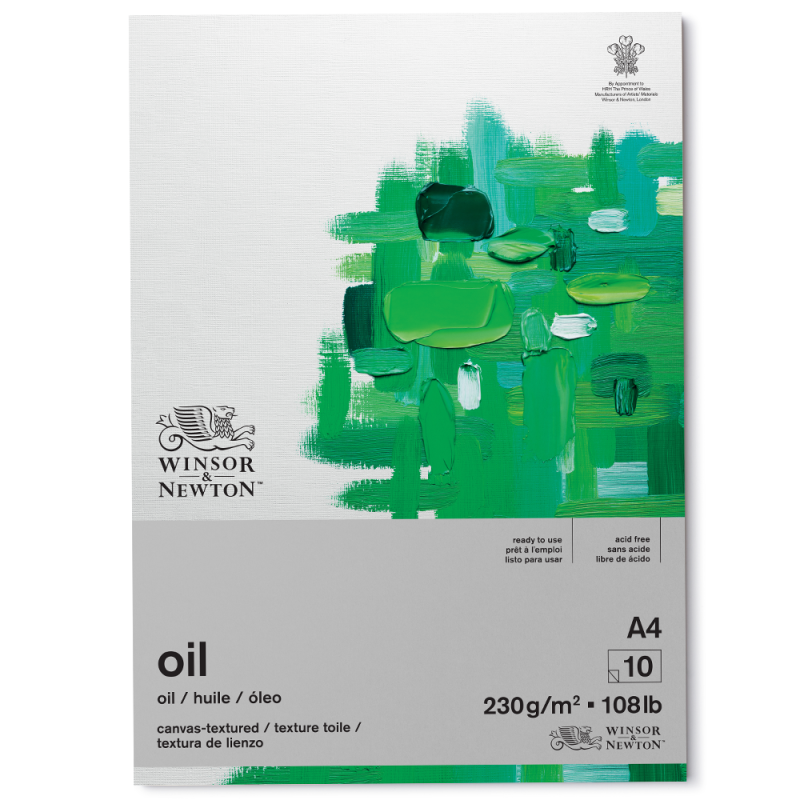 Blok do farb olejnych Oil Winsor & Newton - 230 g, A4, 10 ark. 01