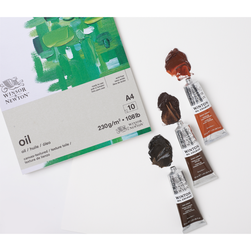 Blok do farb olejnych Oil Winsor & Newton - 230 g, A4, 10 ark. 03