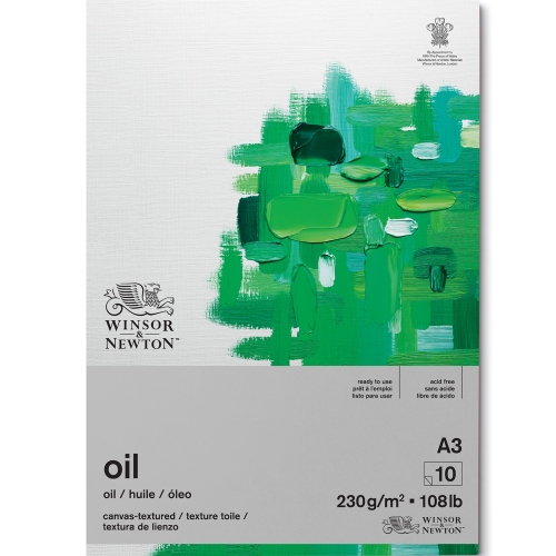 Blok do farb olejnych Oil Winsor & Newton - 230 g, A3, 10 ark.