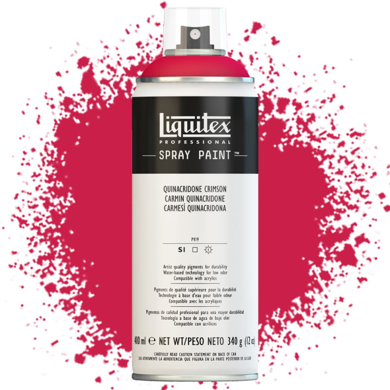 Farba akrylowa w sprayu Liquitex 400 ml 110 Quinacridone crimson