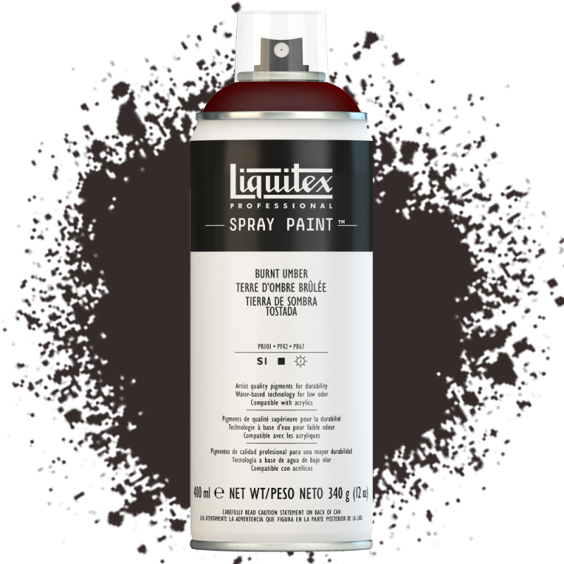 Farba akrylowa w sprayu Liquitex 400 ml 128 (0) Burnt umber