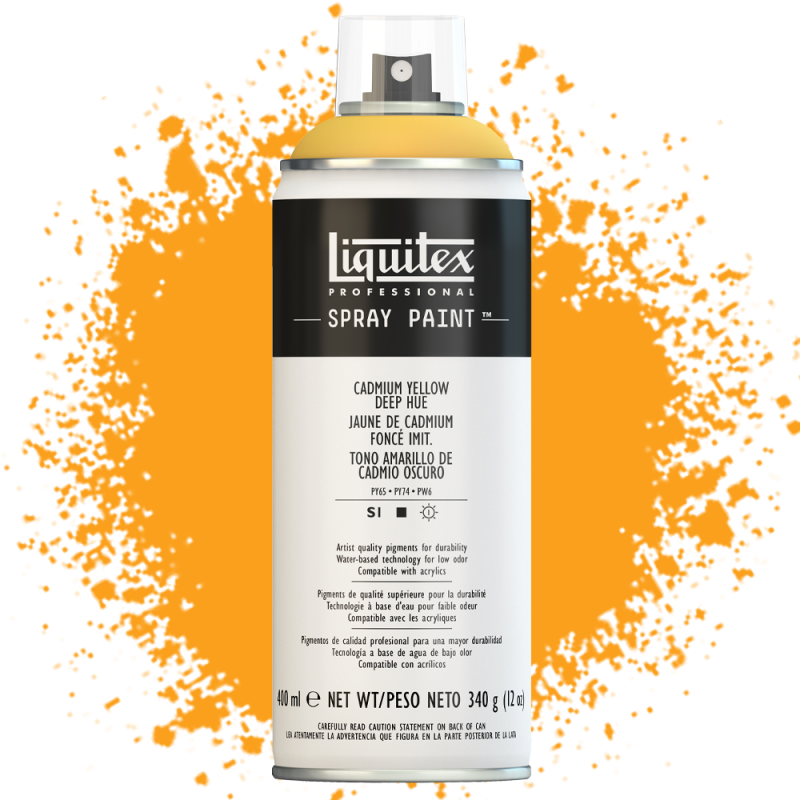Farba akrylowa w sprayu Liquitex 400 ml 163 (0) Cadmium yellow deep