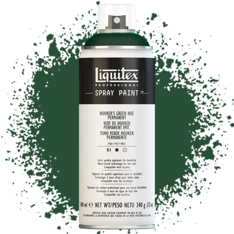 Farba akrylowa w sprayu Liquitex 400 ml 224 Hookers green hue permanent
