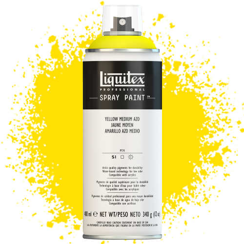 Farba akrylowa w sprayu Liquitex 400 ml 412 Yellow medium azo