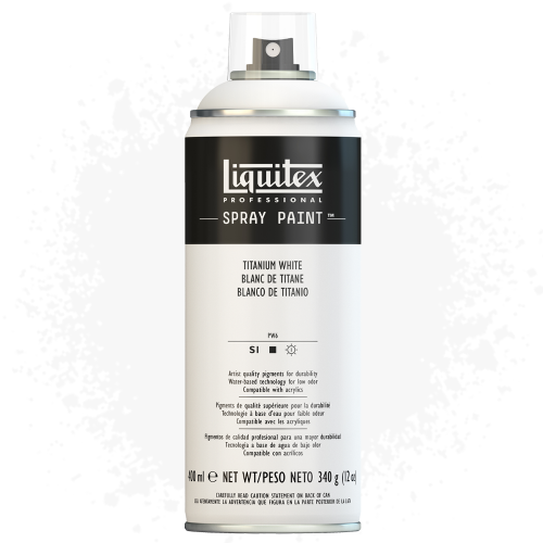Farba akrylowa w sprayu Liquitex 400 ml 432 Titanium white