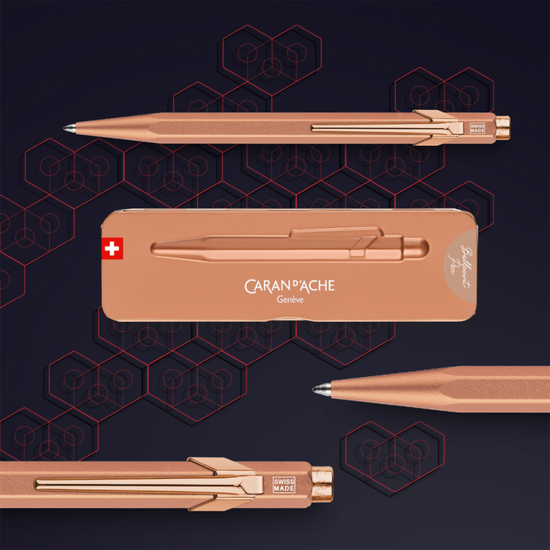 Długopis 849 Brut Rose Caran d'ache - różowe złoto